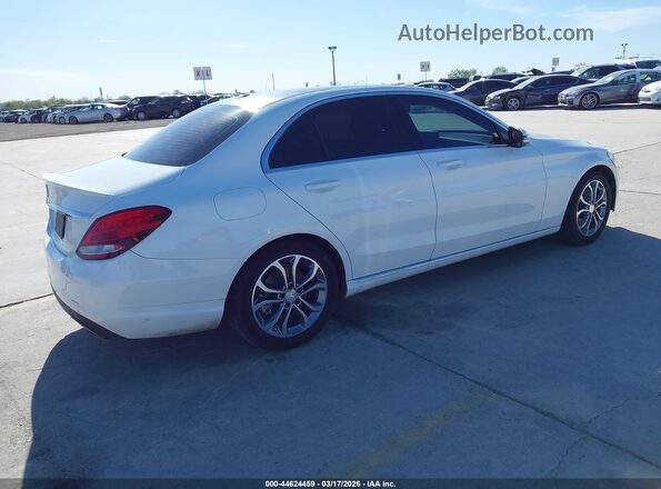 55SWF4JB7GU130304 2016 MERCEDES-BENZ C-CLASS White Trasero derecho