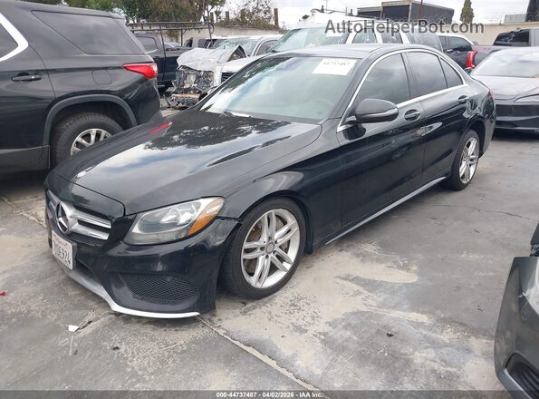 55SWF4JB7HU205844 2017 MERCEDES-BENZ C-CLASS Black Vista tres cuartos delantera izquierda