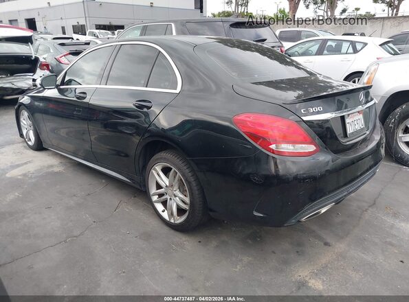 55SWF4JB7HU205844 2017 MERCEDES-BENZ C-CLASS Black Trasero izquierdo