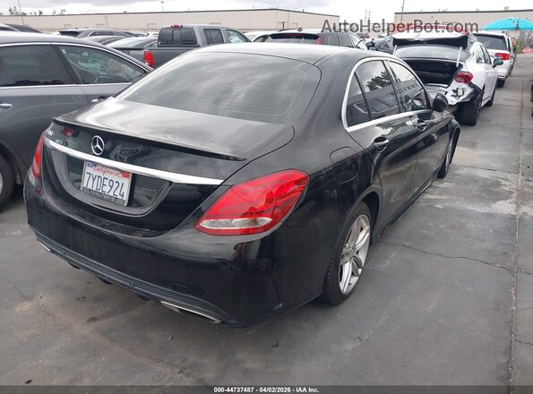 55SWF4JB7HU205844 2017 MERCEDES-BENZ C-CLASS Black Trasero derecho