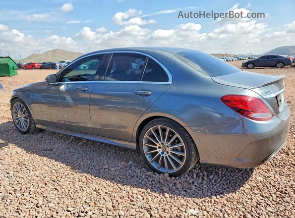 55SWF4JB7JU238624 2018 MERCEDES-BENZ C Gray Tył lewy