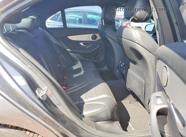 55SWF4JB7JU238624 2018 MERCEDES-BENZ C Gray Widok tylnych siedzeń