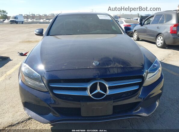 55SWF4JB7JU252510 2018 MERCEDES-BENZ C-CLASS Dark Blue Вид задней части салона