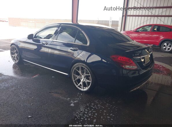 55SWF4JB9GU151042 2016 MERCEDES-BENZ C-CLASS Blue Հետևի ձախ