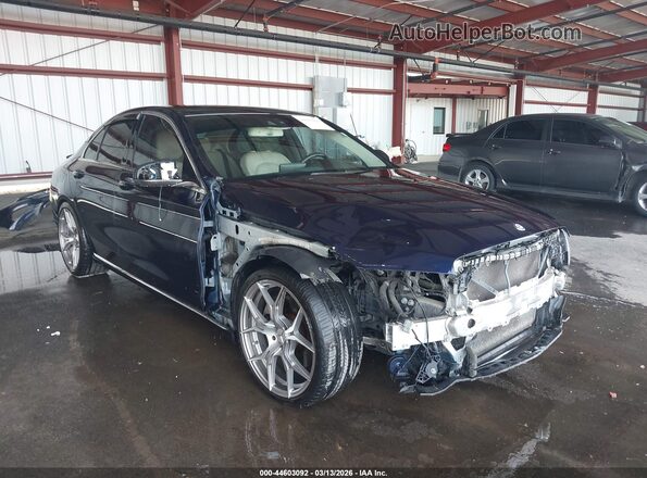 55SWF4JB9GU151042 2016 MERCEDES-BENZ C-CLASS Blue Դիմացի տեսք