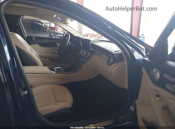 55SWF4JB9GU151042 2016 MERCEDES-BENZ C-CLASS Blue Սալոնի դիմացի տեսք