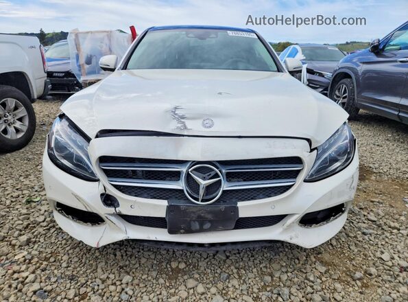 55SWF4JB9GU154300 2016 MERCEDES-BENZ C White Вид спереду