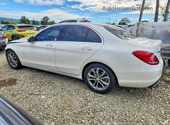 55SWF4JB9GU154300 2016 MERCEDES-BENZ C White Задня ліва чверть