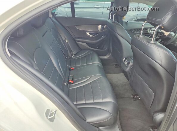 55SWF4JB9GU154300 2016 MERCEDES-BENZ C White Вид задніх сидінь
