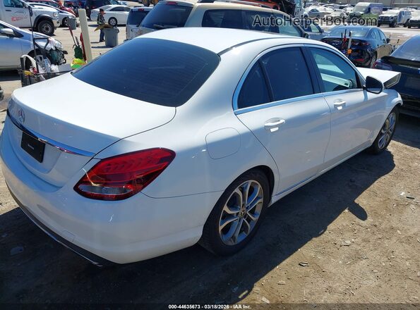 55SWF4JB9JU242268 2018 MERCEDES-BENZ C-CLASS Белый Задняя правая четверть