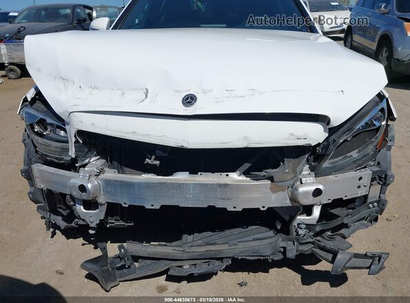 55SWF4JB9JU242268 2018 MERCEDES-BENZ C-CLASS Белый Вид спереди