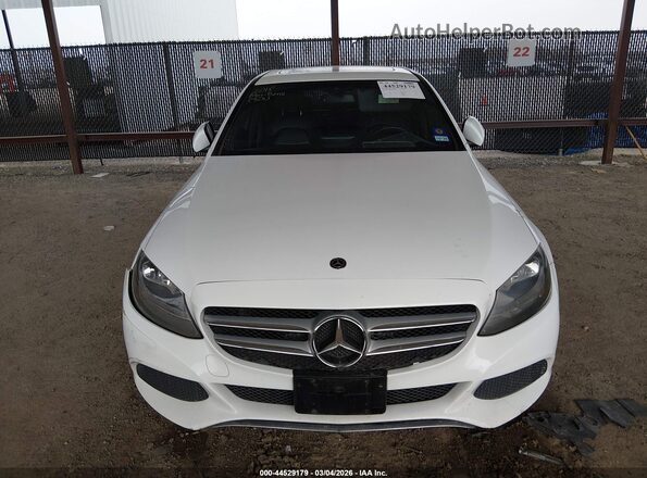 55SWF4JB9JU244814 2018 MERCEDES-BENZ C-CLASS White Вид щитка приладів