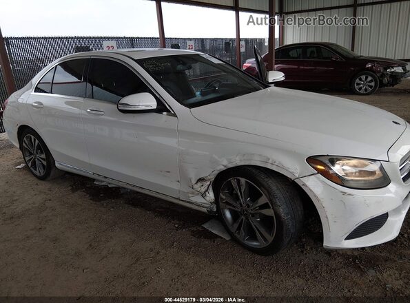 55SWF4JB9JU244814 2018 MERCEDES-BENZ C-CLASS White Вид спереду