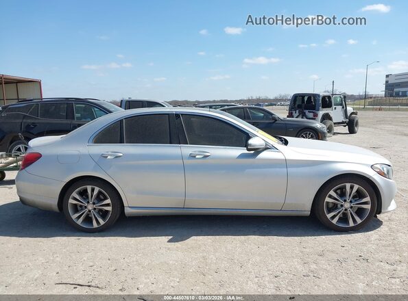 55SWF4JBXHU184844 2017 MERCEDES-BENZ C-CLASS Silver Rear interior view