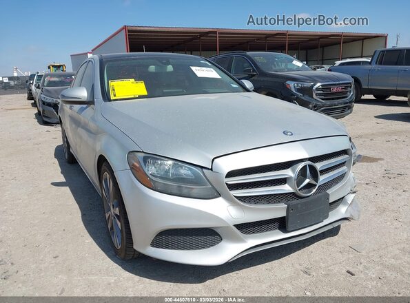 55SWF4JBXHU184844 2017 MERCEDES-BENZ C-CLASS Silver Front right