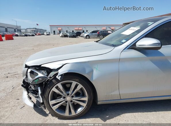 55SWF4JBXHU184844 2017 MERCEDES-BENZ C-CLASS Silver Front view