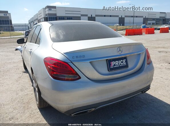 55SWF4JBXHU184844 2017 MERCEDES-BENZ C-CLASS Silver Rear left