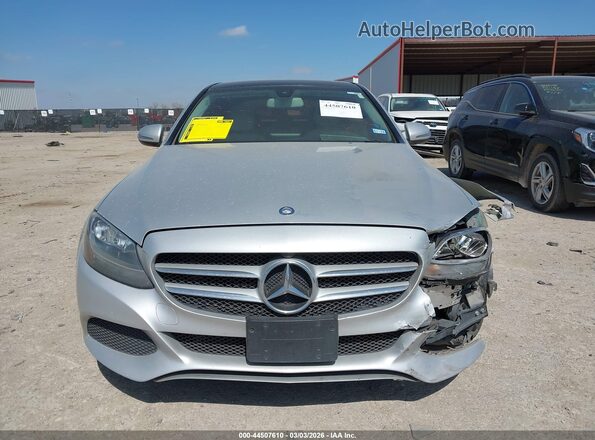 55SWF4JBXHU184844 2017 MERCEDES-BENZ C-CLASS Silver Instrument cluster view