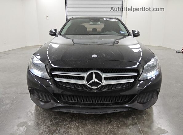 55SWF4JBXHU191289 2017 MERCEDES-BENZ C Black VIN კოდის სტიკერის ხედი