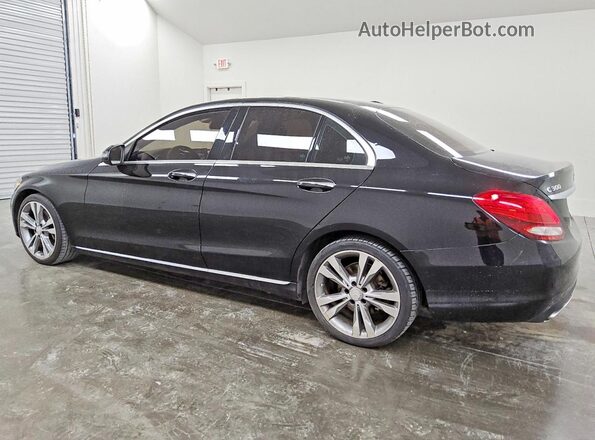 55SWF4JBXHU191289 2017 MERCEDES-BENZ C Black უკანა მარცხენა