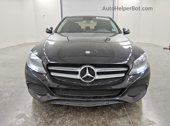 55SWF4JBXHU191289 2017 MERCEDES-BENZ C Black წინა ხედი