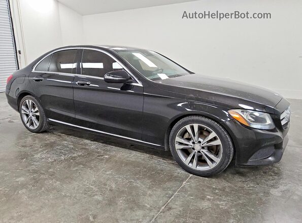 55SWF4JBXHU191289 2017 MERCEDES-BENZ C Black წინა მარჯვენა