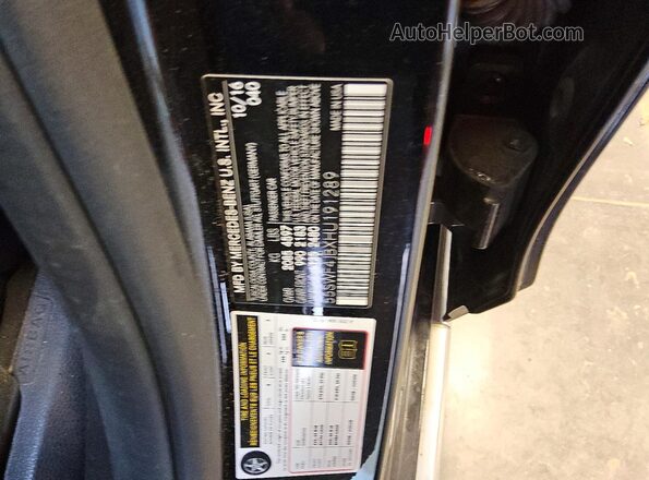 55SWF4JBXHU191289 2017 MERCEDES-BENZ C Black ძრავის განყოფილების ხედი
