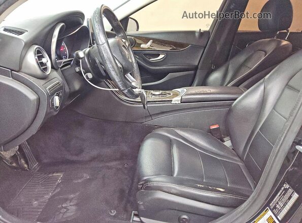 55SWF4JBXHU191289 2017 MERCEDES-BENZ C Black წინა სალონის ხედი