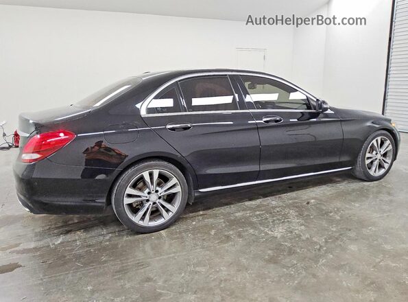 55SWF4JBXHU191289 2017 MERCEDES-BENZ C Black უკანა მარჯვენა