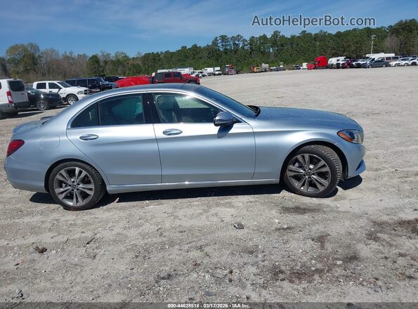55SWF4JBXJU244286 2018 MERCEDES-BENZ C-CLASS Blue Вид задньої частини салону
