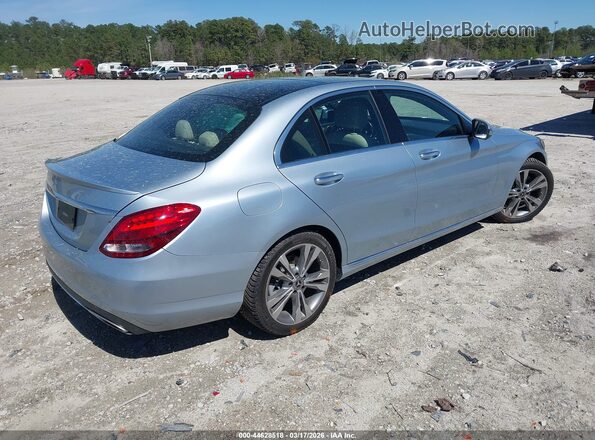 55SWF4JBXJU244286 2018 MERCEDES-BENZ C-CLASS Blue Задня права чверть