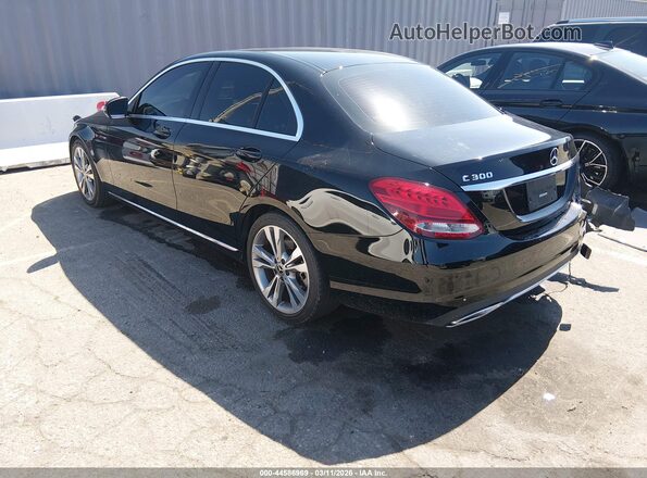 55SWF4JBXJU244949 2018 MERCEDES-BENZ C-CLASS Черный Задняя левая четверть