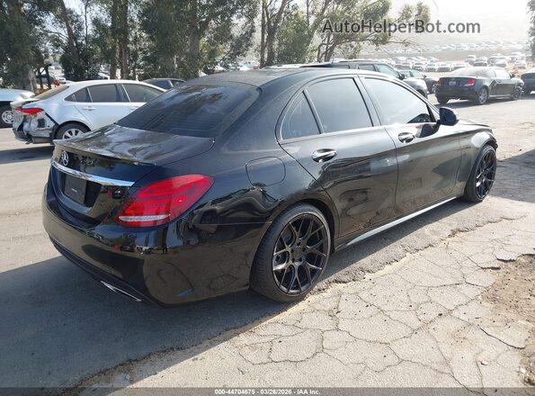 55SWF4JBXJU266496 2018 MERCEDES-BENZ C-CLASS Черный Задняя правая четверть