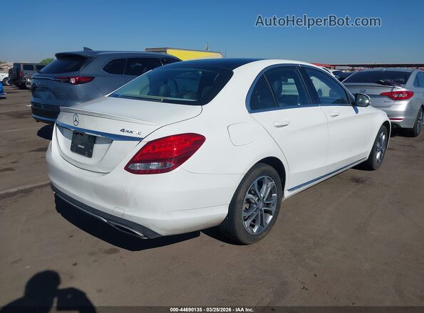 55SWF4KB0GU145600 2016 MERCEDES-BENZ C-CLASS White უკანა მარჯვენა