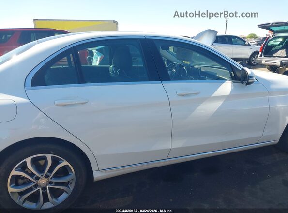 55SWF4KB0GU145600 2016 MERCEDES-BENZ C-CLASS White უკანა სალონის ხედი