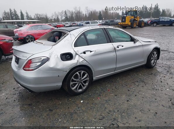 55SWF4KB0HU226162 2017 MERCEDES-BENZ C-CLASS Silver Задня права чверть