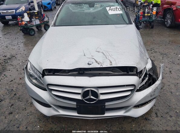 55SWF4KB0HU226162 2017 MERCEDES-BENZ C-CLASS Silver Вид спереду