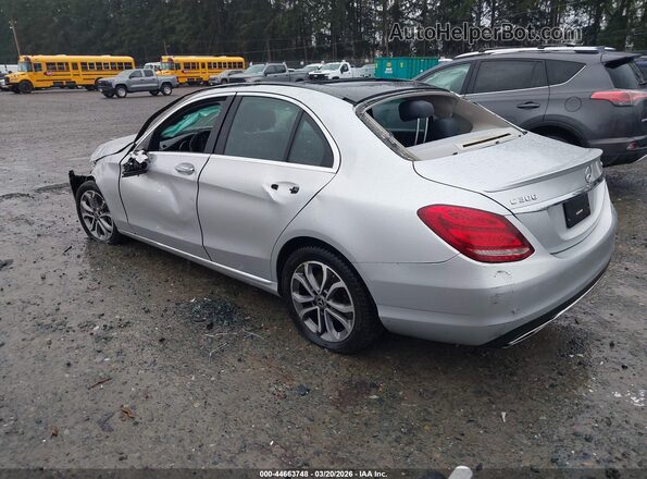 55SWF4KB0HU226162 2017 MERCEDES-BENZ C-CLASS Silver Задня ліва чверть