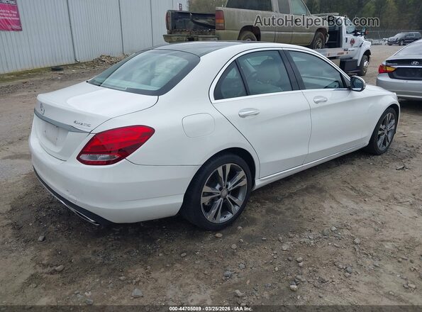 55SWF4KB1GU148506 2016 MERCEDES-BENZ C-CLASS White Հետևի աջ