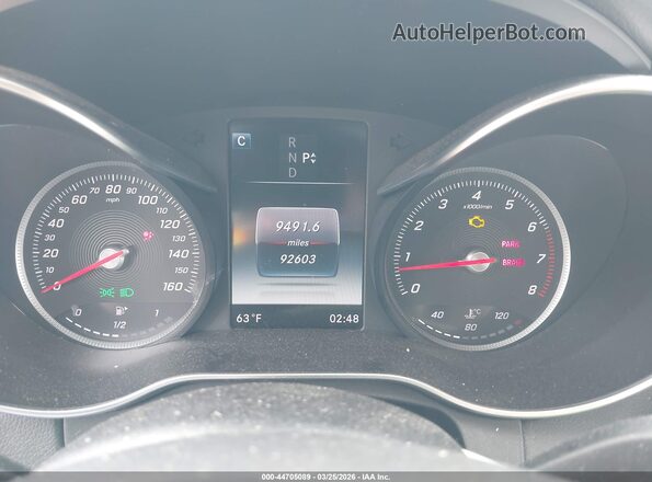 55SWF4KB1GU148506 2016 MERCEDES-BENZ C-CLASS White Հետևի նստատեղերի տեսք