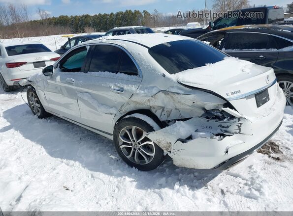 55SWF4KB1JU249486 2018 MERCEDES-BENZ C-CLASS White Հետևի ձախ