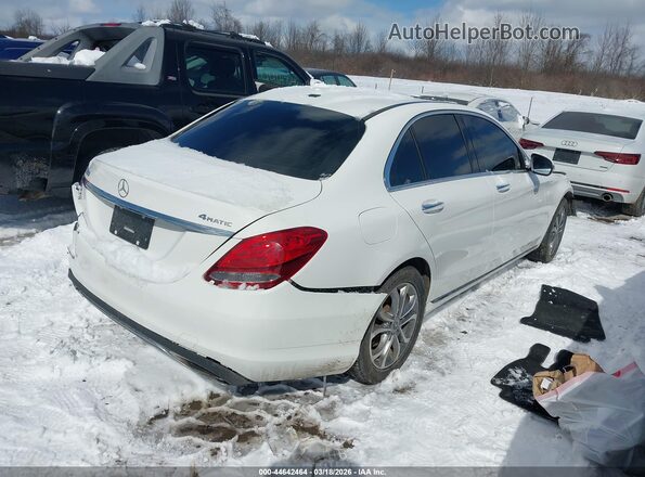 55SWF4KB1JU249486 2018 MERCEDES-BENZ C-CLASS White Հետևի աջ