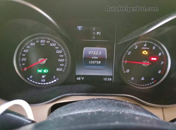 55SWF4KB1JU257166 2018 MERCEDES-BENZ C Синий Вид щитка приборов