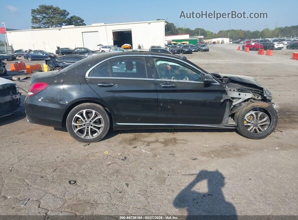 55SWF4KB1JU271374 2018 MERCEDES-BENZ C-CLASS Черный Вид задней части салона