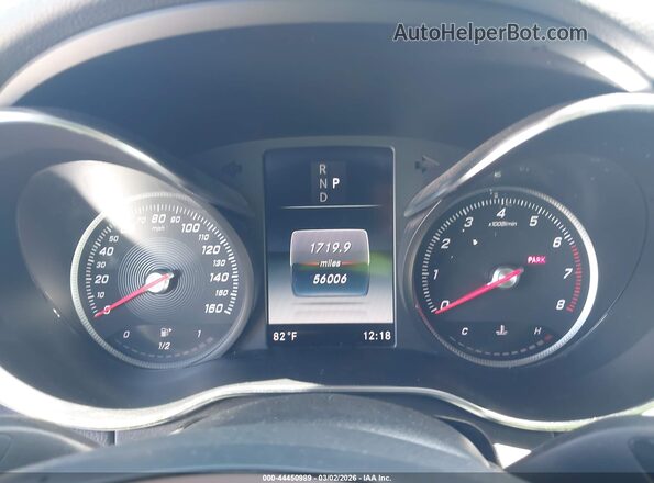 55SWF4KB1JU282617 2018 MERCEDES-BENZ C-CLASS Black Հետևի նստատեղերի տեսք