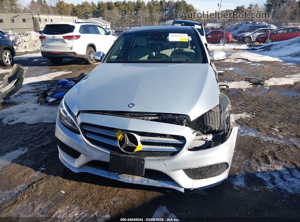 55SWF4KB2GU110539 2016 MERCEDES-BENZ C-CLASS Серебряный Вид задней части салона