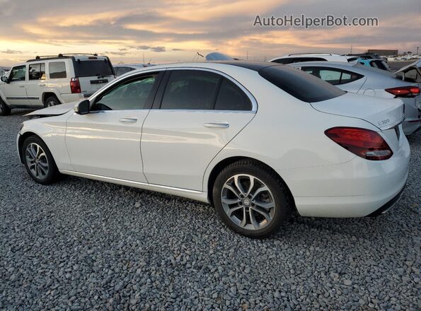 55SWF4KB2HU187235 2017 MERCEDES-BENZ C White Задня ліва чверть