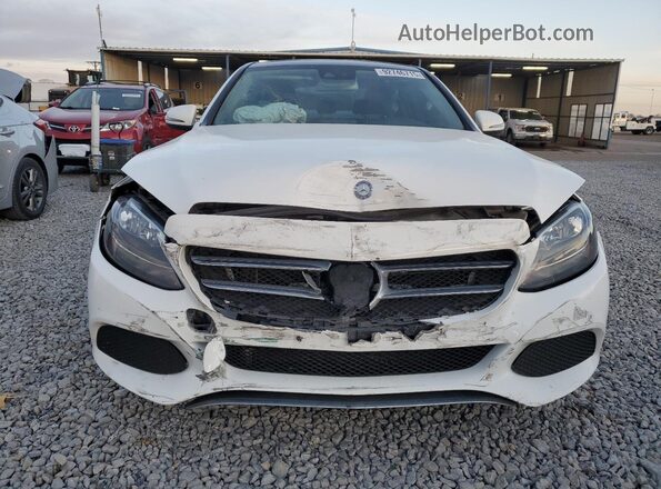 55SWF4KB2HU187235 2017 MERCEDES-BENZ C White Вид спереду