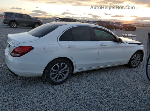 55SWF4KB2HU187235 2017 MERCEDES-BENZ C White Задня права чверть