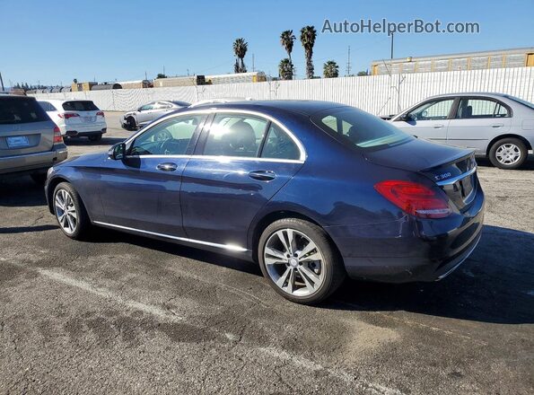 55SWF4KB2HU198316 2017 MERCEDES-BENZ C Blue უკანა მარცხენა